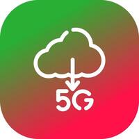 5G Download Creative Icon Design vector