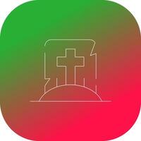 Tomb Creative Icon Design vector