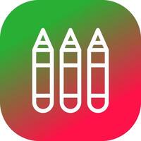 diseño de icono creativo de crayones vector