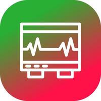 Electrocardiogram Creative Icon Design vector