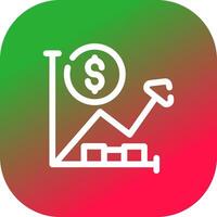 Income Settings Creative Icon Design vector