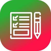 Exam Creative Icon Design vector