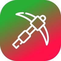 Pickaxe Creative Icon Design vector