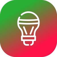 LED Bulb Creative Icon Design vector