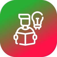 Self Learning Creative Icon Design vector