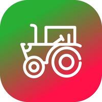 diseño de icono creativo de tractor vector