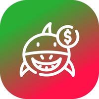 Loan Shark Creative Icon Design vector