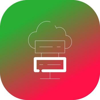 Cloud Computing Creative Icon Design vector