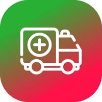 Ambulance Creative Icon Design vector