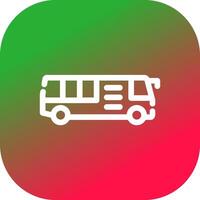 Bus Creative Icon Design vector