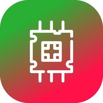 Processor Creative Icon Design vector