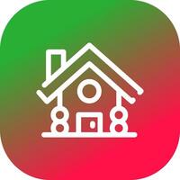 Cabin Creative Icon Design vector