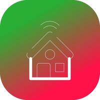 inteligente hogar creativo icono diseño vector
