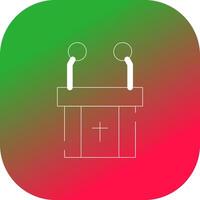 Pulpit Creative Icon Design vector