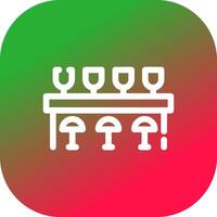 Bar Counter Creative Icon Design vector