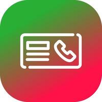 Minimal Contact Creative Icon Design vector