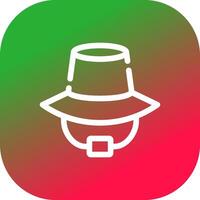 diseño de icono creativo de sombrero vector