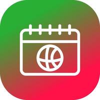 Glyph Gradient Circle Design vector