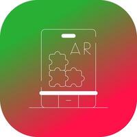 Ar Puzzle Creative Icon Design vector