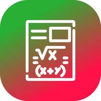 Maths Creative Icon Design vector