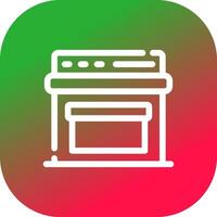 diseño de icono creativo de horno vector