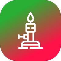 Bunsen Burner Creative Icon Design vector