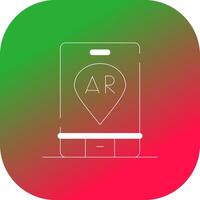 Ar Navigation Creative Icon Design vector