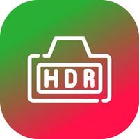 Hdr Creative Icon Design vector