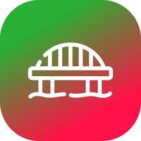 diseño de icono creativo de puente vector