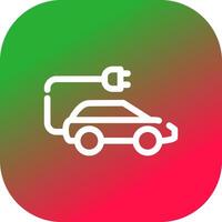 diseño de icono creativo de coche eléctrico vector