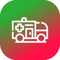 Ambulance Creative Icon Design vector