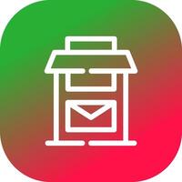 Postbox Creative Icon Design vector