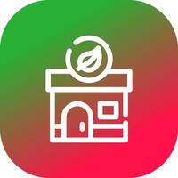 Eco House Creative Icon Design vector