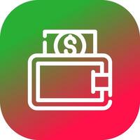 Pay Cash Creative Icon Design vector