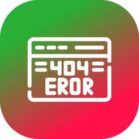 404 Error Creative Icon Design vector