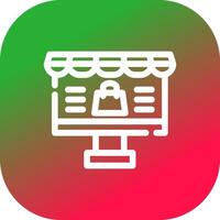 Online Shopping Creative Icon Design vector