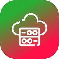 Cloud Data Creative Icon Design vector