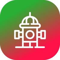 Fire Hydrant Creative Icon Design vector