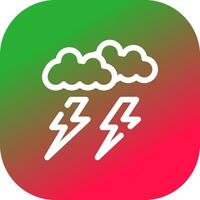 Lightning Creative Icon Design vector