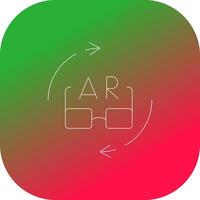 Ar Glasses Creative Icon Design vector