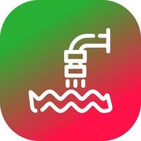 Waste Water Creative Icon Design vector