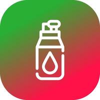 Water Bottle Creative Icon Design vector