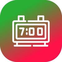 Digital Clock Creative Icon Design vector