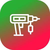 Drilling Machine Creative Icon Design vector