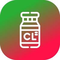 Chlorine Creative Icon Design vector