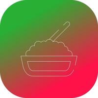 Rice Creative Icon Design vector
