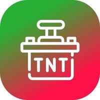 diseño de icono creativo tnt vector