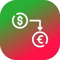 Currency Exchange Creative Icon Design vector