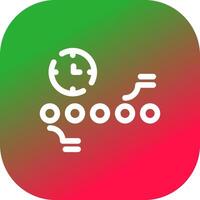 Circle Accent Timeline Creative Icon Design vector