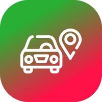 Car Location Creative Icon Design vector